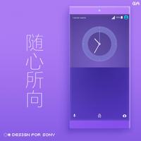 برنامه‌نما COLOR™ XPERIA Theme | PURPLE عکس از صفحه