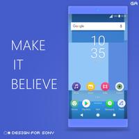 STYLE XPERIA Theme |P BLUE capture d'écran 2