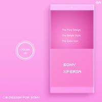 COLOR™ XPERIA Theme | PINK تصوير الشاشة 1
