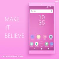 COLOR™ XPERIA Theme | PINK تصوير الشاشة 3