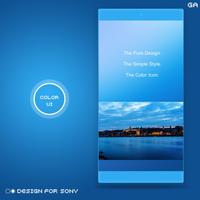 XPERIA ON | City Blue Theme poster