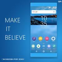 XPERIA ON | City Blue Theme 截图 2