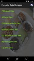 Favourite Cake Recipes capture d'écran 1