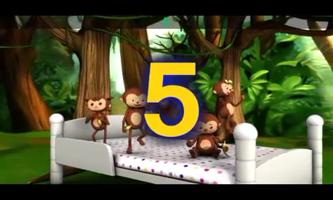 5 Little Monkey Jumpin-nursery captura de pantalla 1