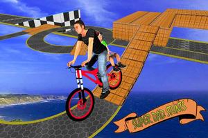 Super Papa BMX Fahrrad Stunts Plakat