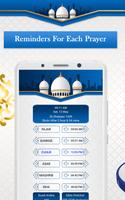 Deen Islam Guide - Azan Qibla Quran Prayer Time Affiche