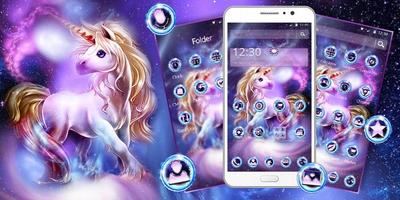 Dreamy Galaxy Unicorn Theme screenshot 3