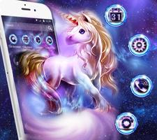 Dreamy Galaxy Unicorn Theme screenshot 1
