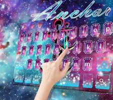 Galaxie Anchor Keyboard Theme Lovea mour Anchor capture d'écran 2