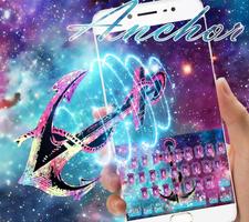 Galaxie Anchor Keyboard Theme Lovea mour Anchor capture d'écran 3