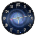 Galaxy Analog Clock Live Wallpaper أيقونة
