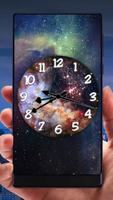 Galaxy Analog Clock Live Wallpaper poster