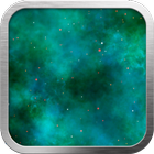 Cyan Nebula Live Wallpaper icône