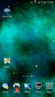 Cyan Nebula Live Wallpaper โปสเตอร์