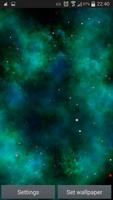 Cyan Nebula Live Wallpaper capture d'écran 2