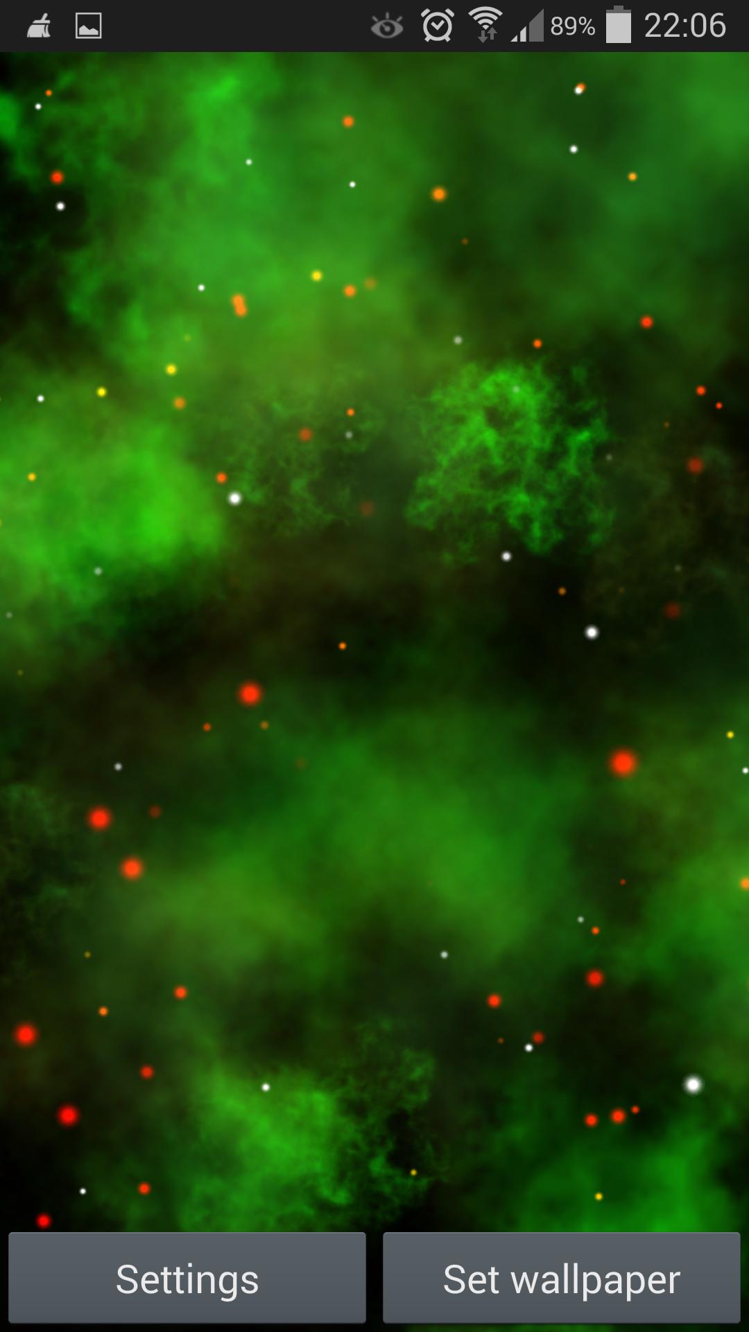 绿色星云动态壁纸安卓下载 安卓版apk 免费下载