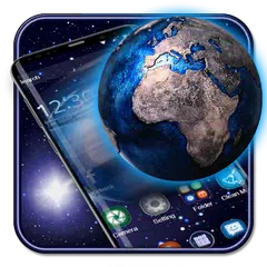 3D Galaxy Space Earth Theme APK download