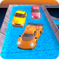 Uphill Water Slide Car Race Frozen Water Park Hero
