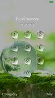 Water Drop Lock Screen OS10 imagem de tela 3