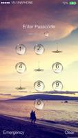 Water Drop Lock Screen OS10 screenshot 1