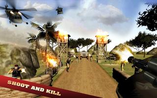 Gunner Combat Jungle Battle اسکرین شاٹ 1