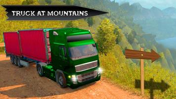 Mountain Truck Driving Off Road постер