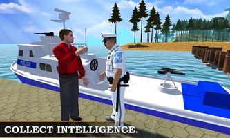 Navy Polizeimotorboot Angriff Plakat
