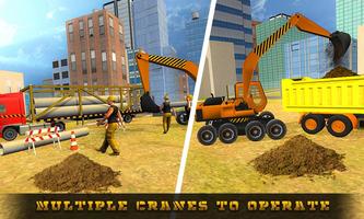 City Pipeline Digger Crane 2018 screenshot 1