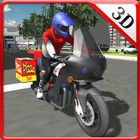 Fast Food Motorcycle Delivery icône