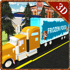 Camión alimentario congelado icono