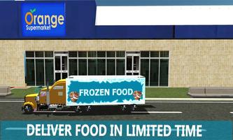 caminhão alimentos congelados Cartaz