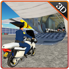 Police Bike Plane Transporter-icoon