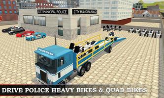 Police Bike Plane Transporter screenshot 2