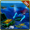 Scuba Diver Swimming Treasure Hunt: Underwater Sim