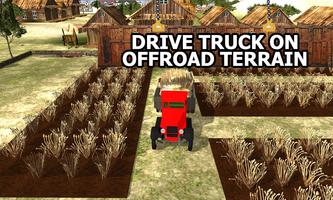 Farm Crops Transporter Truck poster