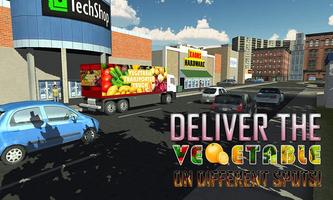 Vegetal 3D camión Poster