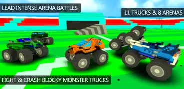Blocky Monster Truck Demolitio