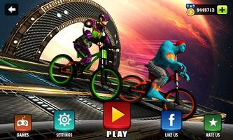 Impossible BMX Bicycle Superhero Affiche