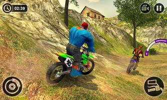 Uphill Offroad Superhero Motorcycle Racing Rush capture d'écran 1