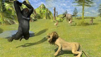 Angry Mad gorilla Wild Attack ảnh chụp màn hình 2