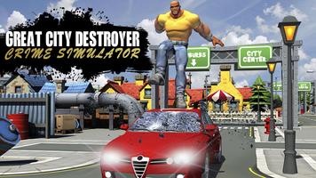 Great City Destroyer Simulator Affiche
