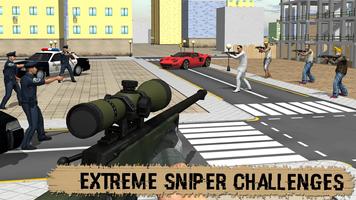 Sniper Cop Contract to kill 3D ภาพหน้าจอ 1