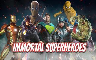 Superheroes Immortal Gods - War Ring Arena Battle Affiche