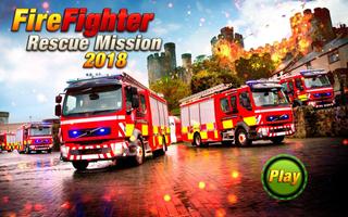 City Firefighter Rescue Fire Truck Simulator Affiche