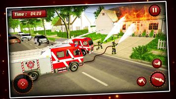 City Firefighter Rescue Fire Truck Simulator capture d'écran 1