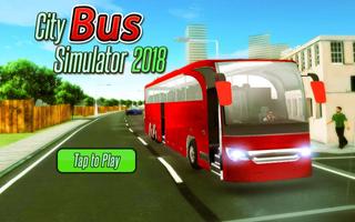 City Coach Bus Driving Simulator Pro 2018 Affiche
