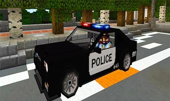 Police car Mustang – mod for Minecraft 海报