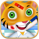 Lion care for kids icon