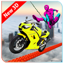 Superheld-Bike-Rennen Stunt unmöglich Spur APK