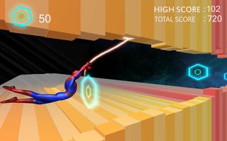 Spinne reitet fliegenden Super Feuer Seil Held Man Screenshot 1